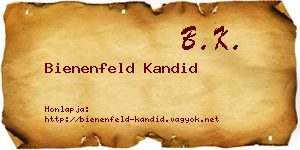 Bienenfeld Kandid névjegykártya